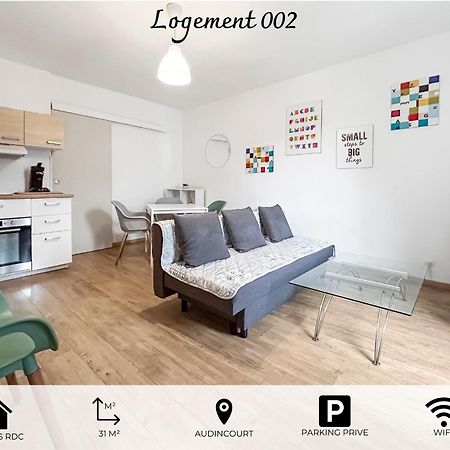 Appartement 002-T2 Cosy 2 A 4 Pers Lumineux Wifi & Parking à Audincourt Extérieur photo