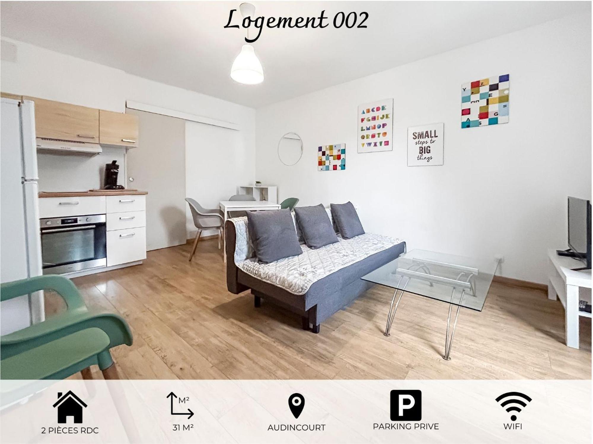 Appartement 002-T2 Cosy 2 A 4 Pers Lumineux Wifi & Parking à Audincourt Extérieur photo